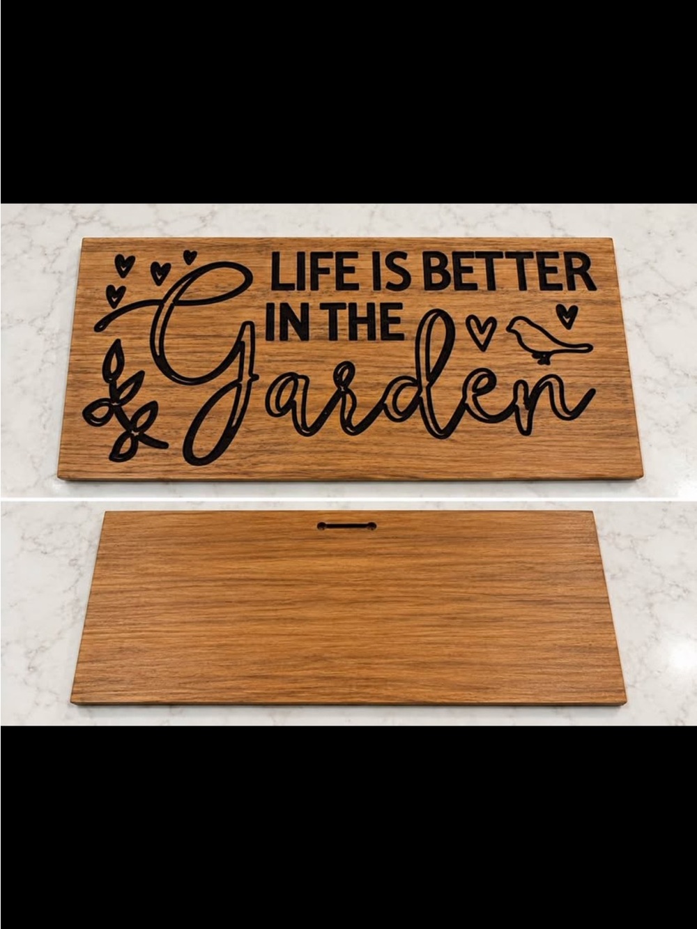 Life Is Better in the Garden Reclaimed Cedar Sign